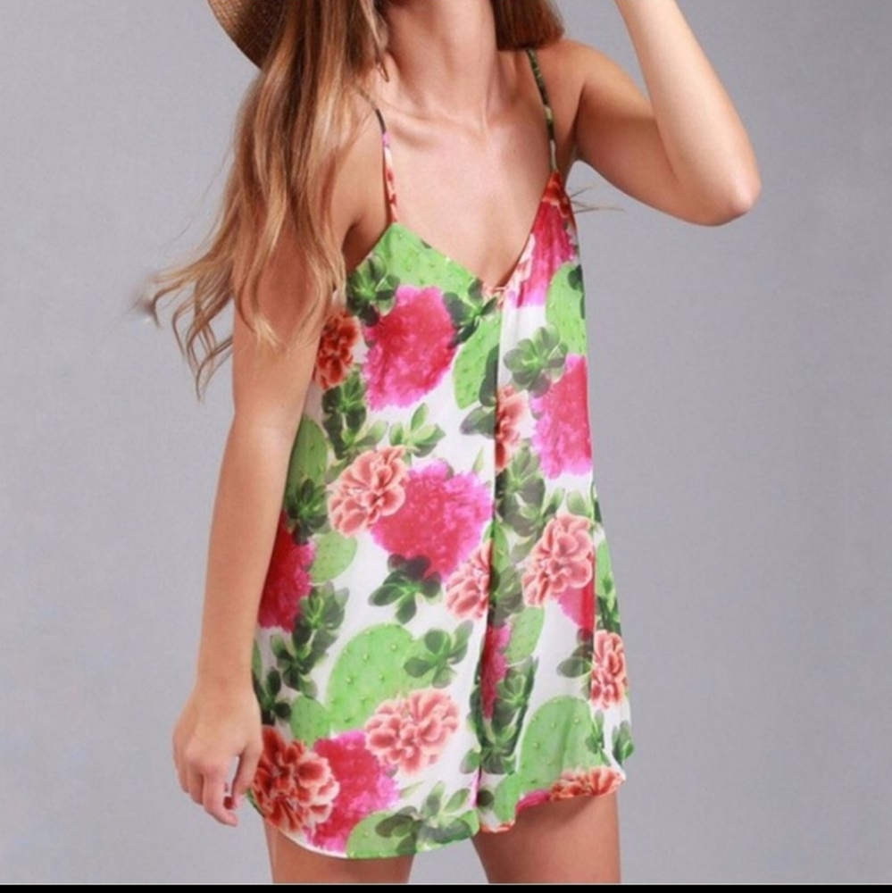 Show Me Your Mumu Cactus Bloom Rascal Romper Size Small